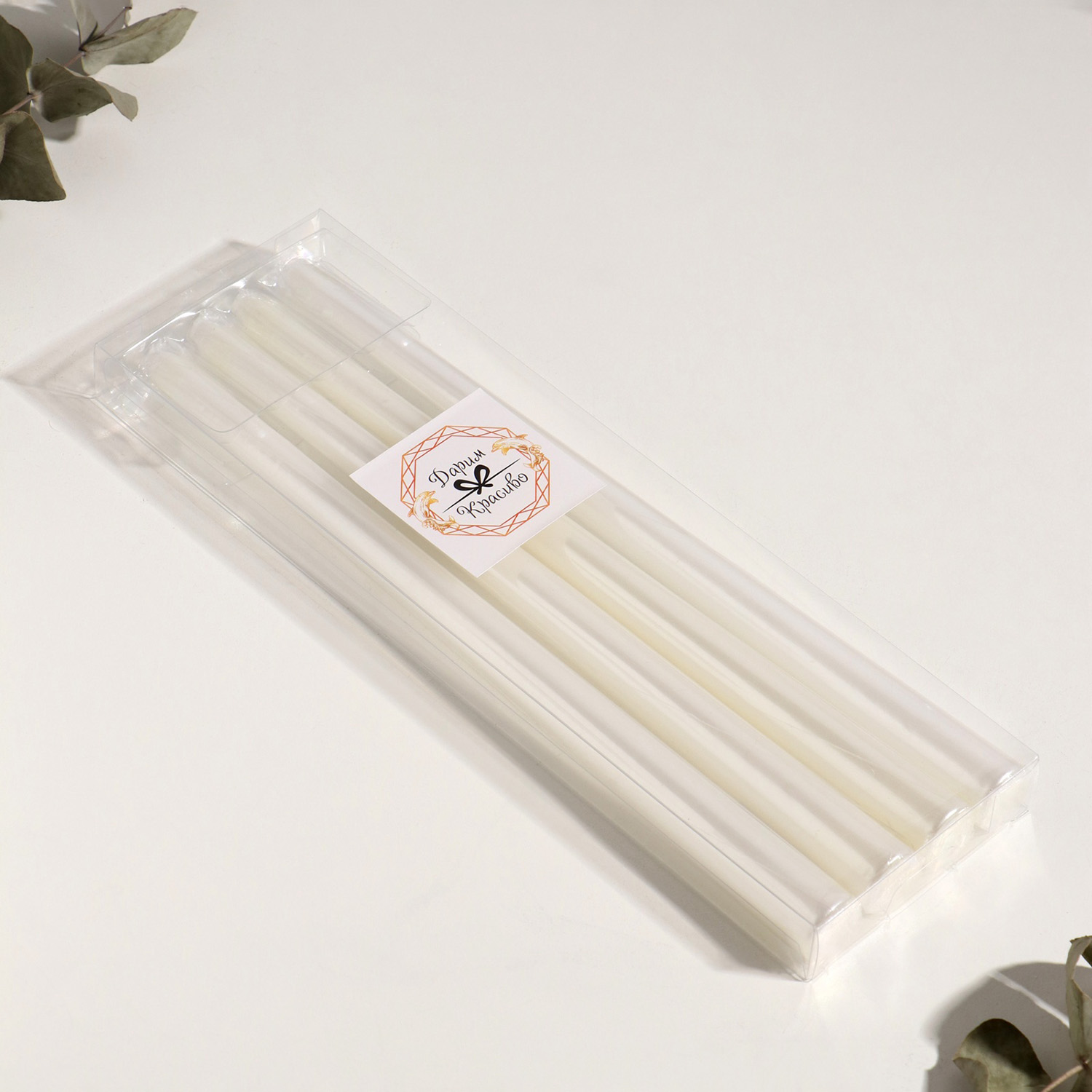 Набор свечей античных, 2.2×30 см, 4 шт., перламутровый металлик 9814705