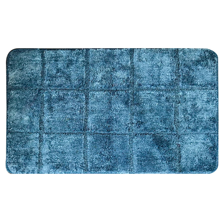Коврик д/ванной Delphinium  "Плитка" (45см х 75см) микрофибра, темно-синий 103348 *1/25 Коврик д/ванной Delphinium  "Плитка" (45см х 75см) микрофибра, темно-синий 103348 *1/25