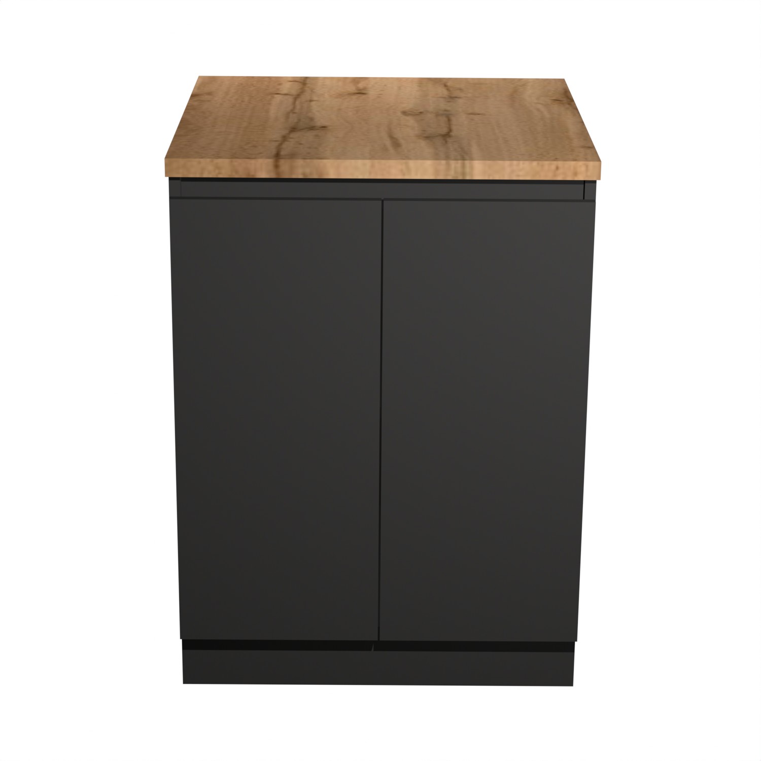 Шкаф напольный 600х850х600 мм BROZEX-WOOD Next, с двумя дверцами, графит