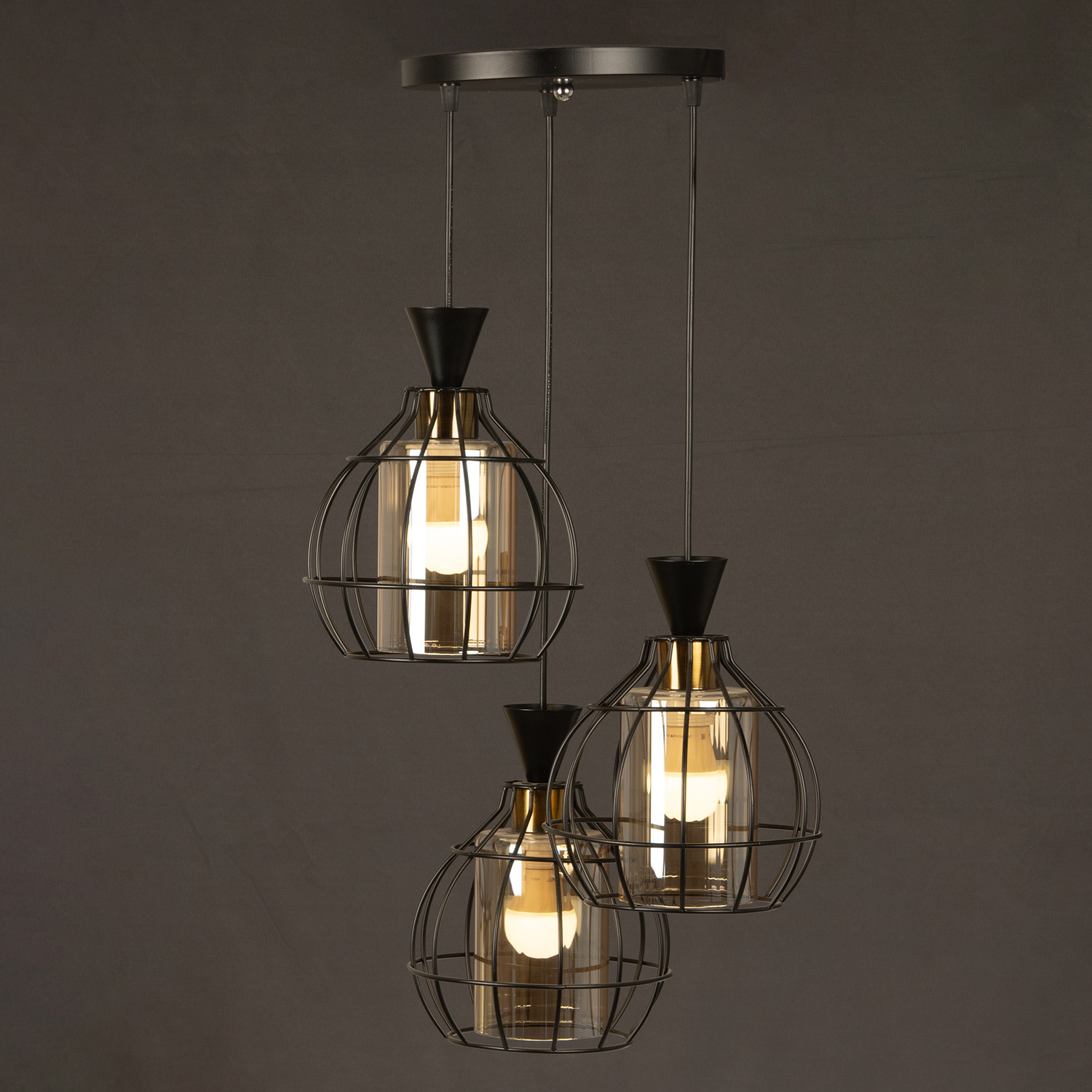 Люстра 03263-0.4-03 BK Е27 60Вт S=18м2  *1