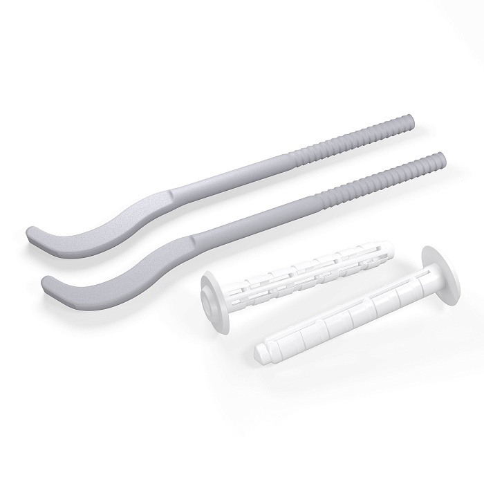 Кронштейн д/радиатора серый плоский с дюбелем 7,2х170мм (КОМПЛЕКТ 2ШТ) *1/50 Кронштейн д/радиатора серый плоский с дюбелем 7,2х170мм (КОМПЛЕКТ 2ШТ) *1/50