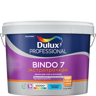 Краска акриловая 2.5 л для стен и потолков DULUX BINDO 7, база BС, матовая, влагостойкая
