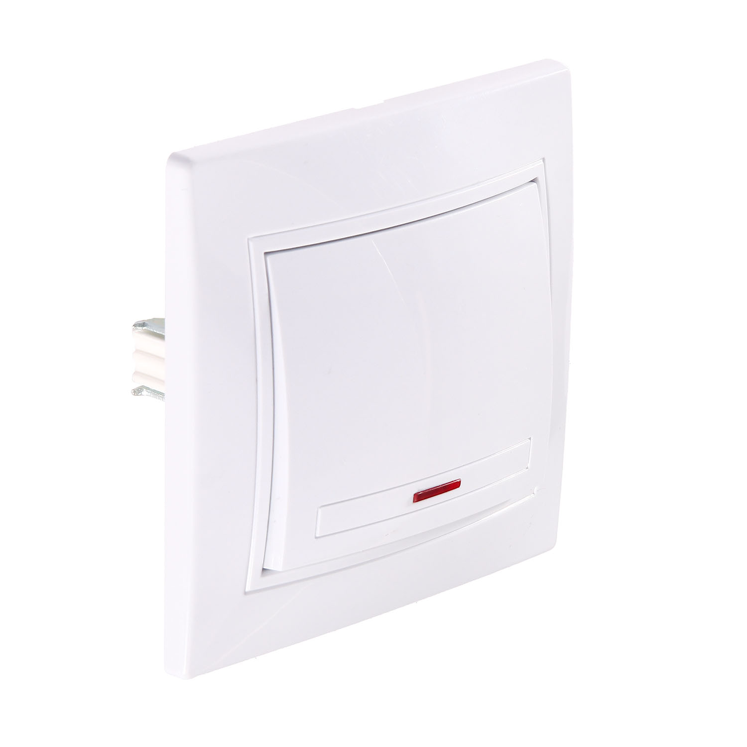 Выключатель Intro Plano СП 1кл. белый с подсветкой 10А-250В IP20 1-102-01