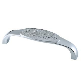 яяяРучка-скоба 160мм хром(со стразами) 860-160 Соллер *40/400