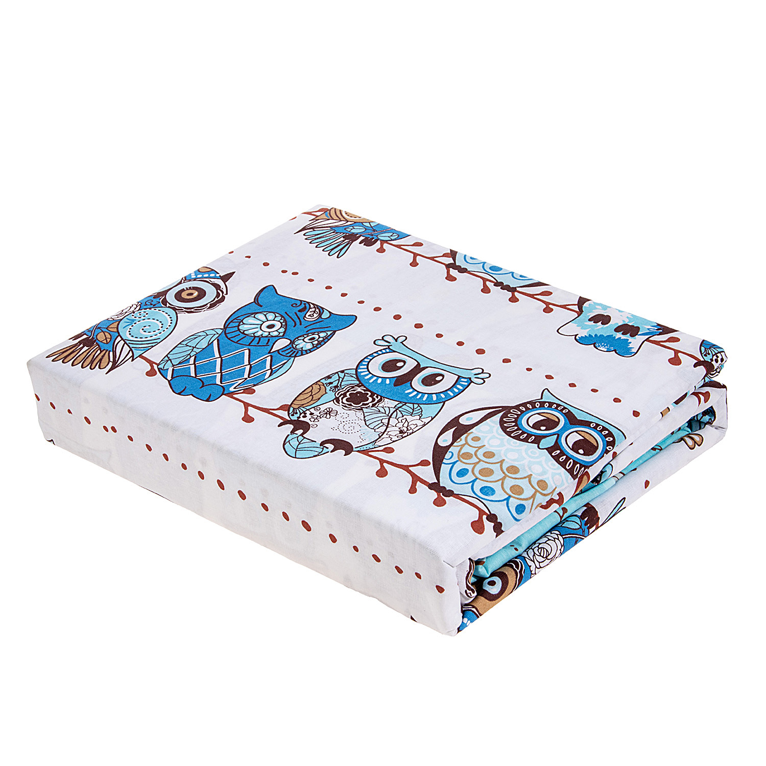 Постельное белье евро бязь Василиса 7184/1 Совушки нав70*70,пр200*220