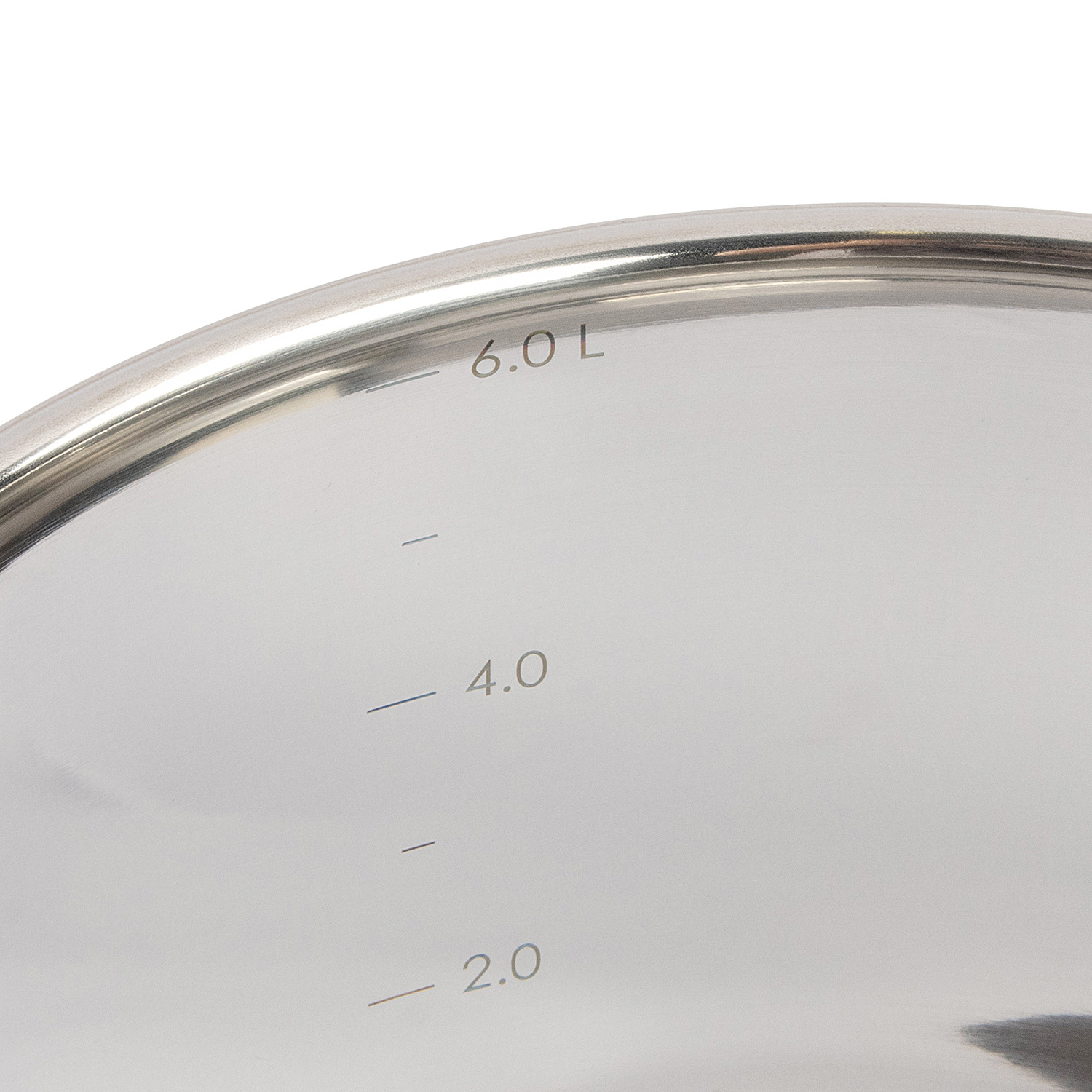 Кастрюля нерж. "Kukmara" "Orion" 6л Стекл.кр., d дна 220мм (подх. д/Индукц.пл.) ORN-CA6024G *1/4