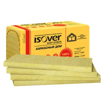 Утеплитель ISOVER Каркасный дом, 50 мм, 8 плит, 4.8 м² Утеплитель ISOVER Каркасный дом, 50 мм, 8 плит, 4.8 м²