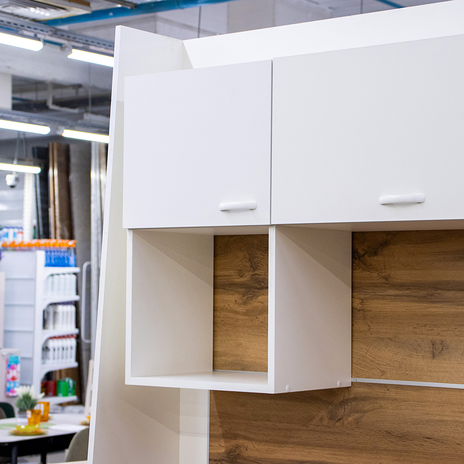 Шкаф навесной 300х676х290 мм BROZEX-WOOD Liberty, с дверцей, белый