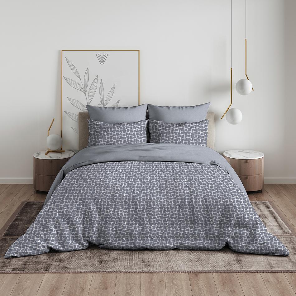 Постельное белье 2сп-М бязь Василиса 10461/1 Форте, наволочки 70*70 - 2шт *1/5