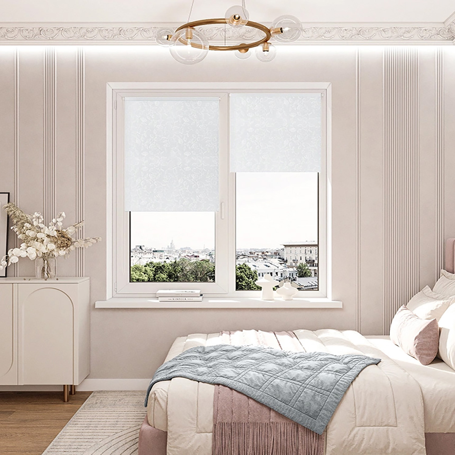 Штора рулонная Леона белый 61,5*175 Легранд *1/6