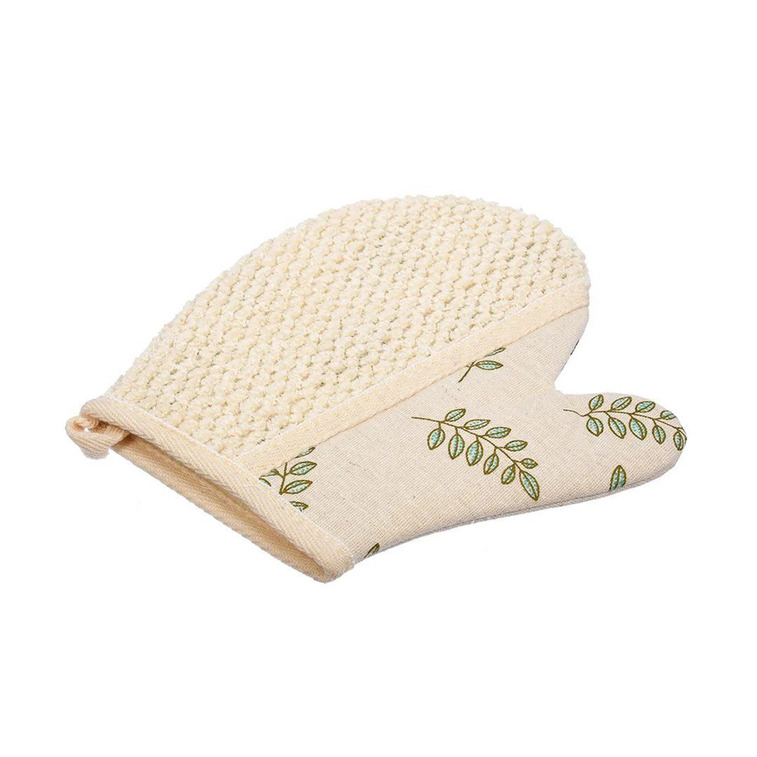 Мочалка с принтом "Листья", варежка 18*21 см "Банные штучки" Мочалка с принтом "Листья", варежка 18*21 см "Банные штучки"