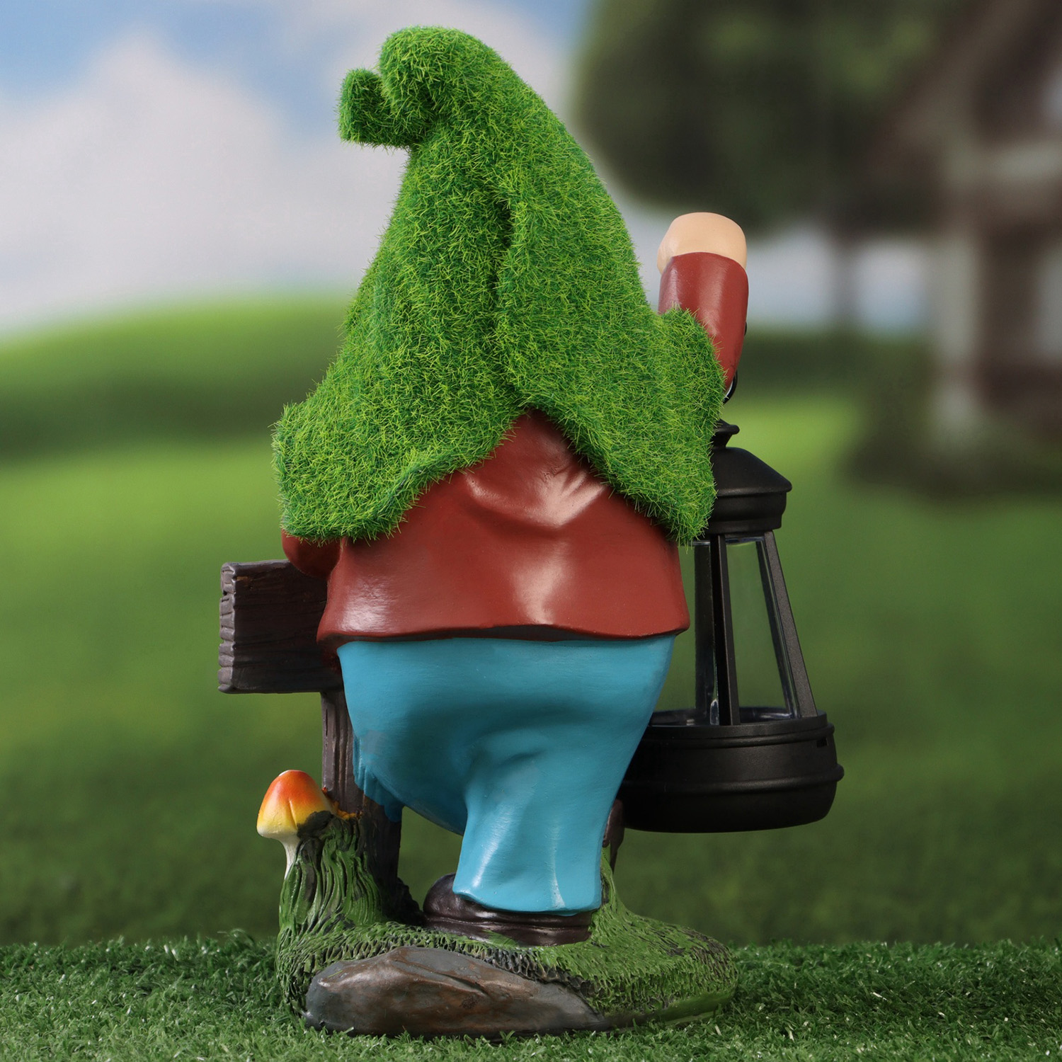 Садовый фонарь "Гном Welcome" 9х15х25см 10122713