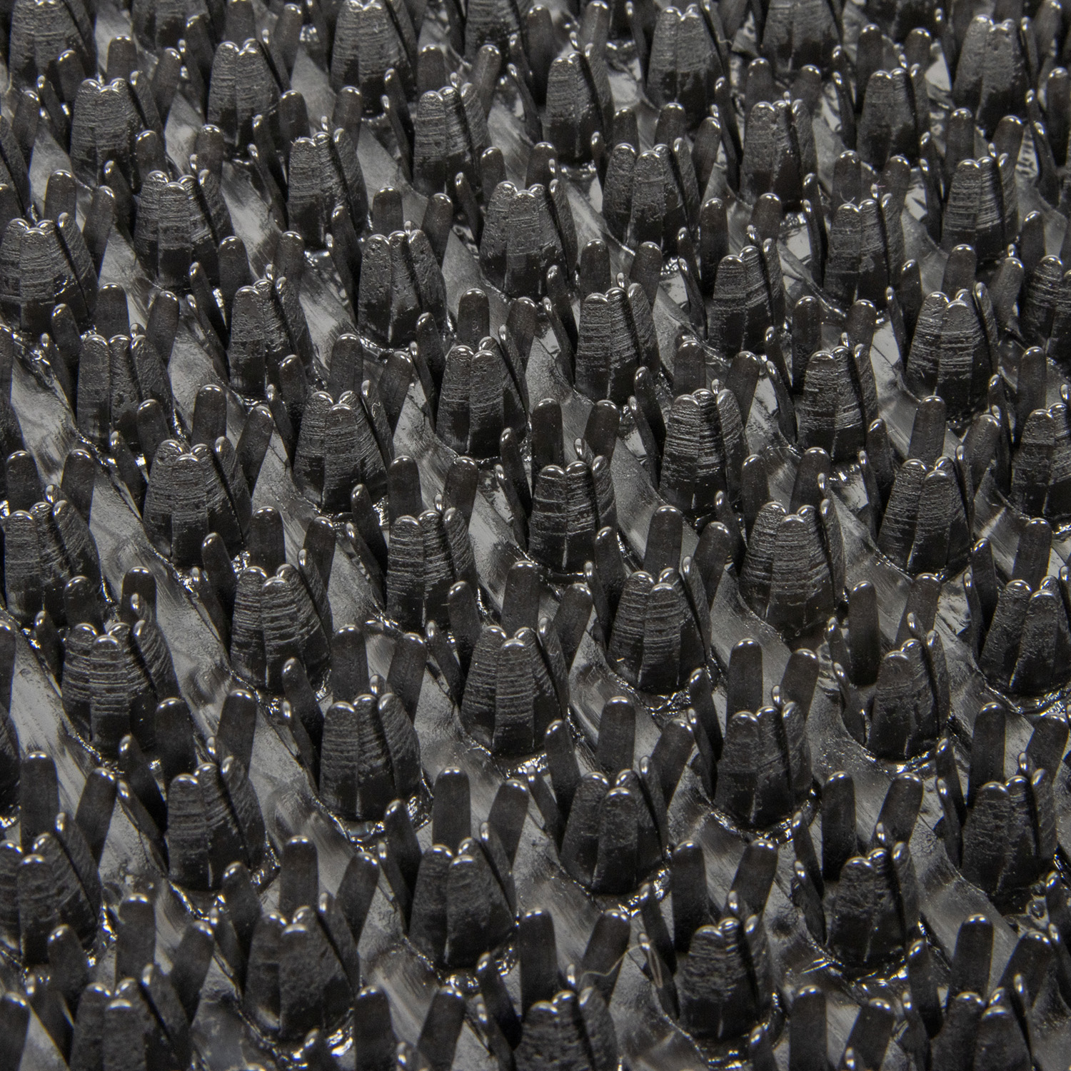 Коврик щетинистый 60*90 см на прот. осн. ( черный) "KOVROFF" Травка (арт. 12139)*1/25 (ОП39)