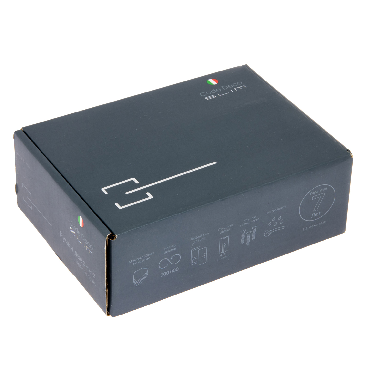 Ручка раздельная ЧЕРНЫЙ матовый H-30148-A-BLM Slim Code Deco *1/18