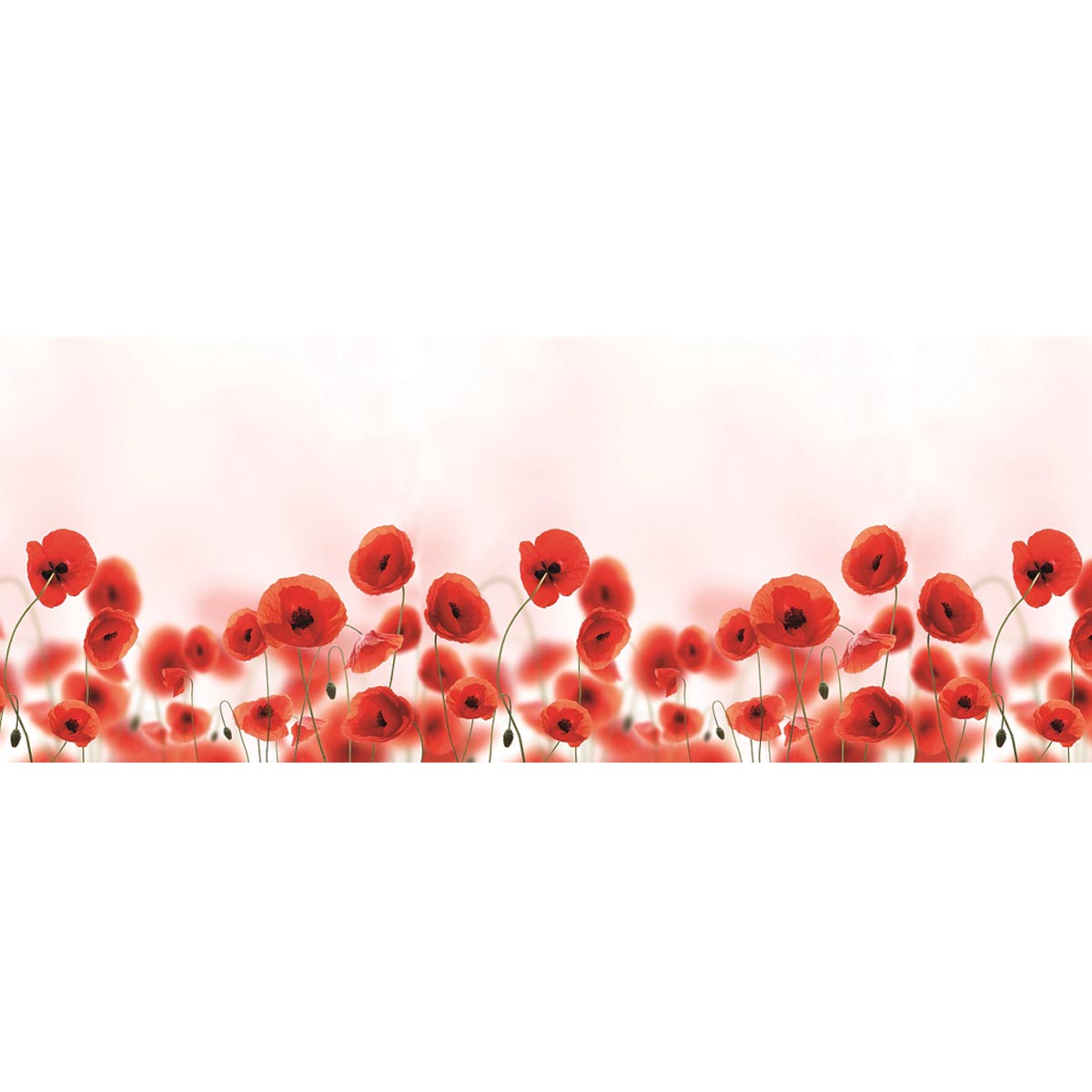 Панель АБС "Маки" (фартук) (3,0*0,6м) *1