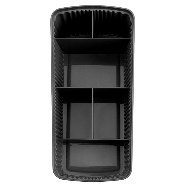 Органайзер пластм. "Velvet" 6 секций 240x117x106мм Черный арт.434256513 ("Бытпласт") *1/12