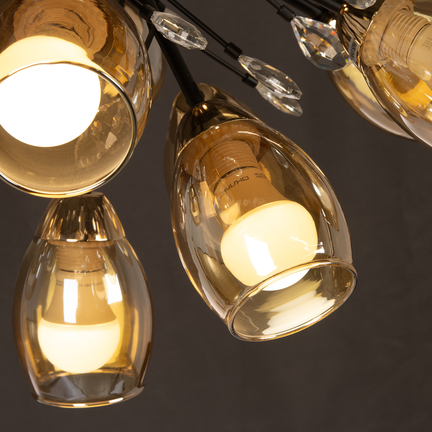 Светильник потолочный IL1284-10CPA-29 BK GD Е27 S=60м2    *1/12