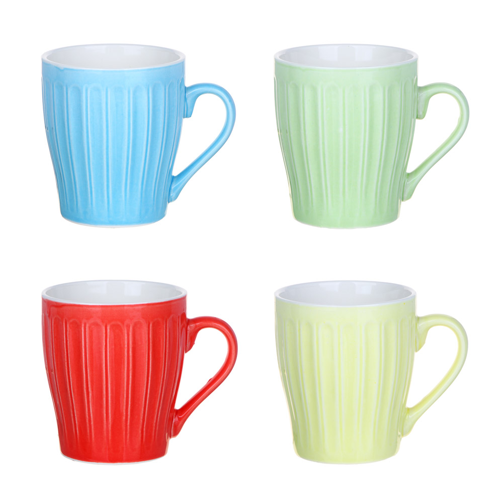 Кружка фарфор. 270мл "Винтаж" 4 цвета 806-067 *96 Кружка фарфор. 270мл "Винтаж" 4 цвета 806-067 *96