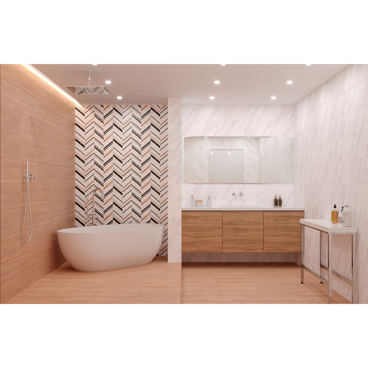 Плитка настенная Global Tile Montblanc, 600х250х9 мм, серый