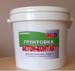 Грунтовка бетон-контакт BROZEX, для внутренних работ, 12 кг Грунтовка бетон-контакт BROZEX, для внутренних работ, 12 кг