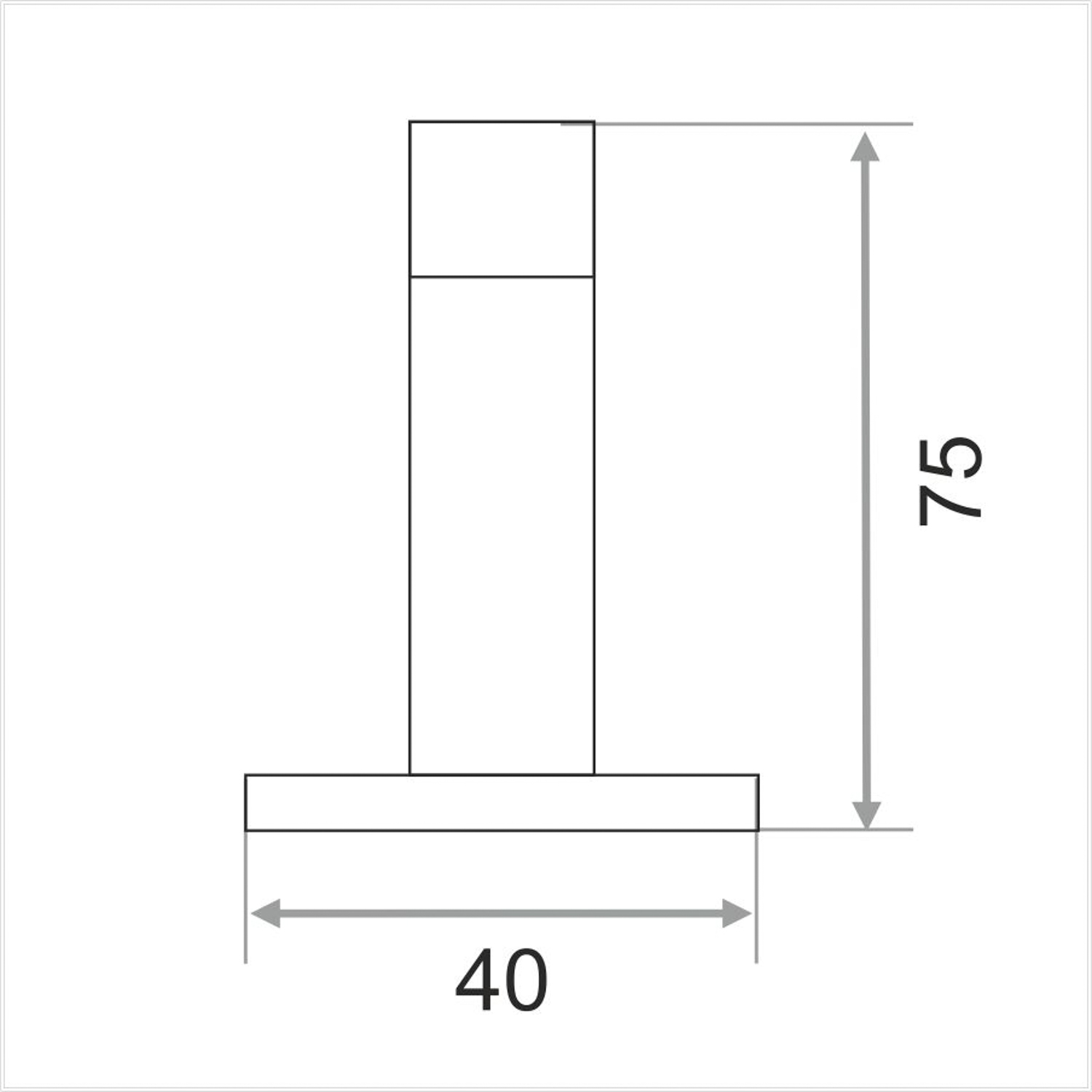Упор дверной никель 206091 TRODOS