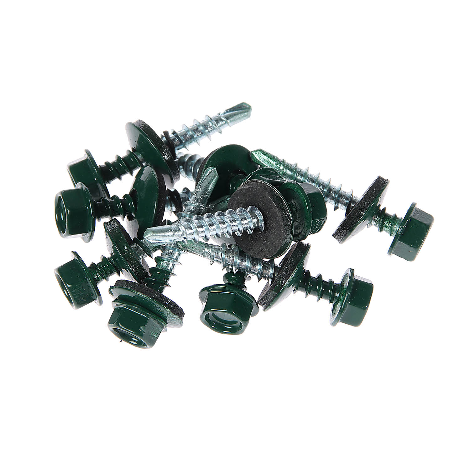 Саморезы кровельные BROZEX 4,8*29 RAL6005 (темно-зеленый) (10кг) промтара *10