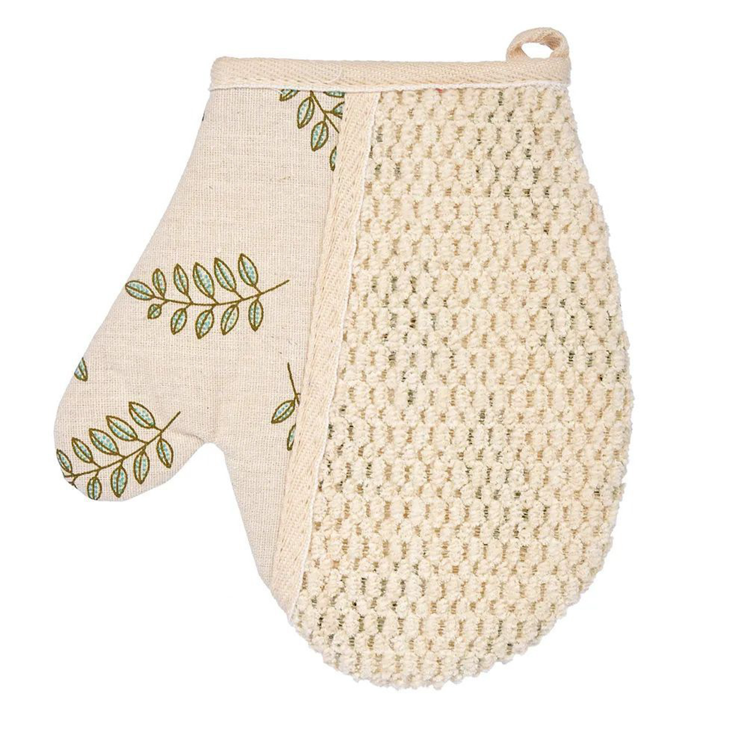 Мочалка с принтом "Листья", варежка 18*21 см "Банные штучки" Мочалка с принтом "Листья", варежка 18*21 см "Банные штучки"