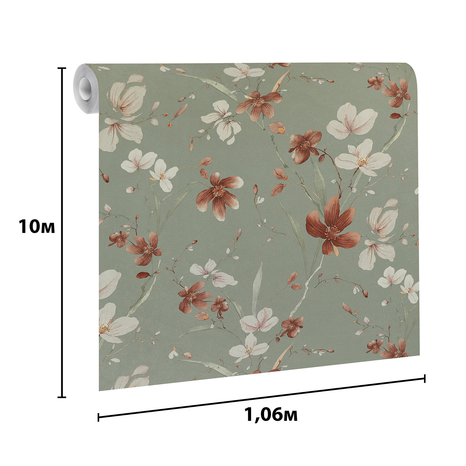 Обои флиз Elysium Виола (зел.) Е203804 1,06*10м  *1/4