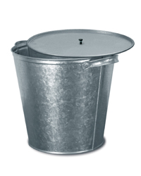 Бак металл. оцинков. 15л с крышкой 375х310х280мм (Лысьва) *1/10