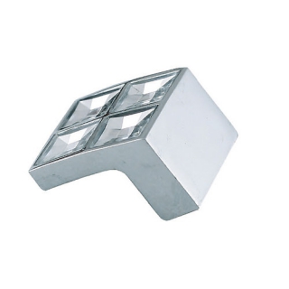 яяяРучка мебельная хром (со стразами) 607С-16 Соллер *80/800