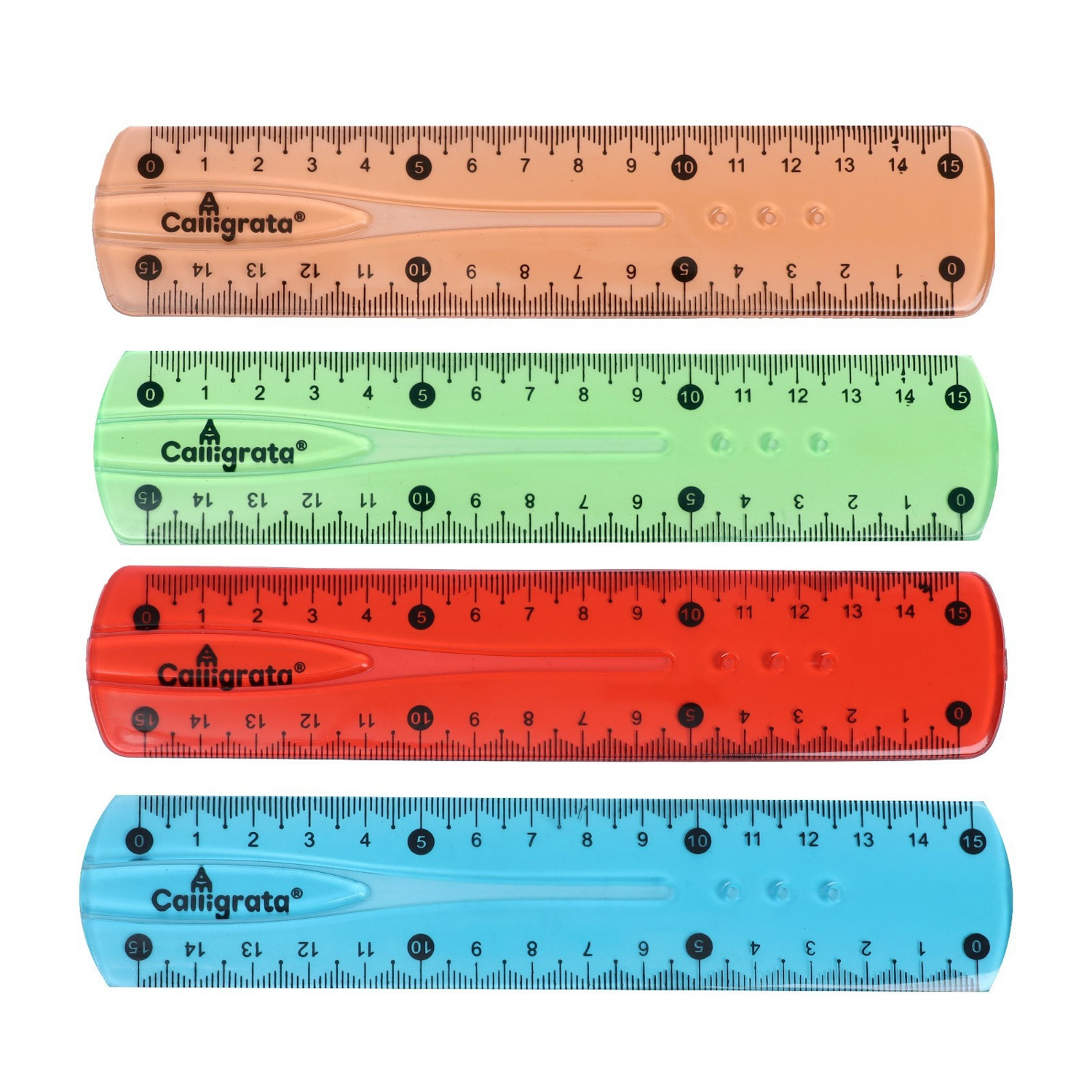 Линейка гибкая силиконовая 15см флюо МИКС 1302051 Линейка гибкая силиконовая 15см флюо МИКС 1302051