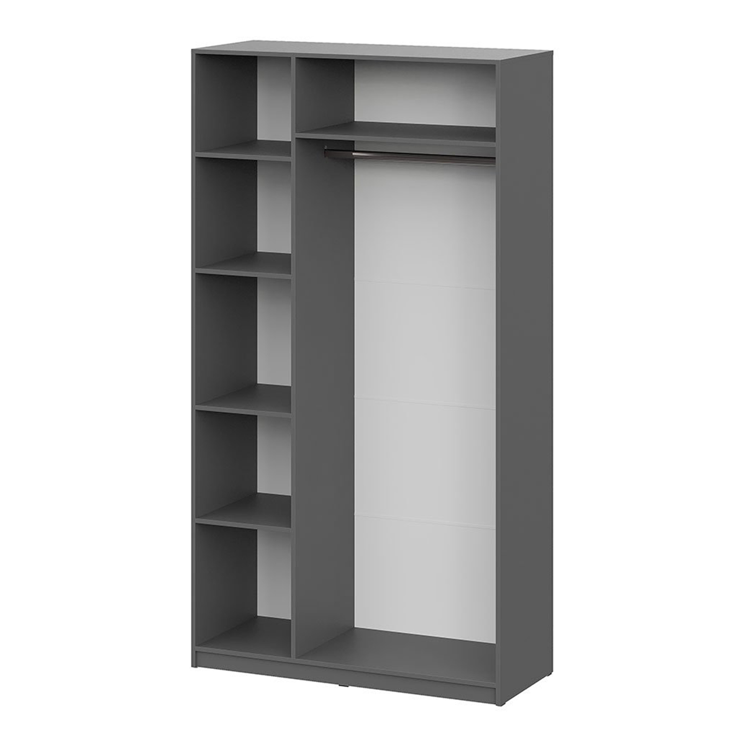 Шкаф 2216*506*1201 с 3 дверками Графит Серый Серия 2 (1200) ШК 5 СВ-мебель*1