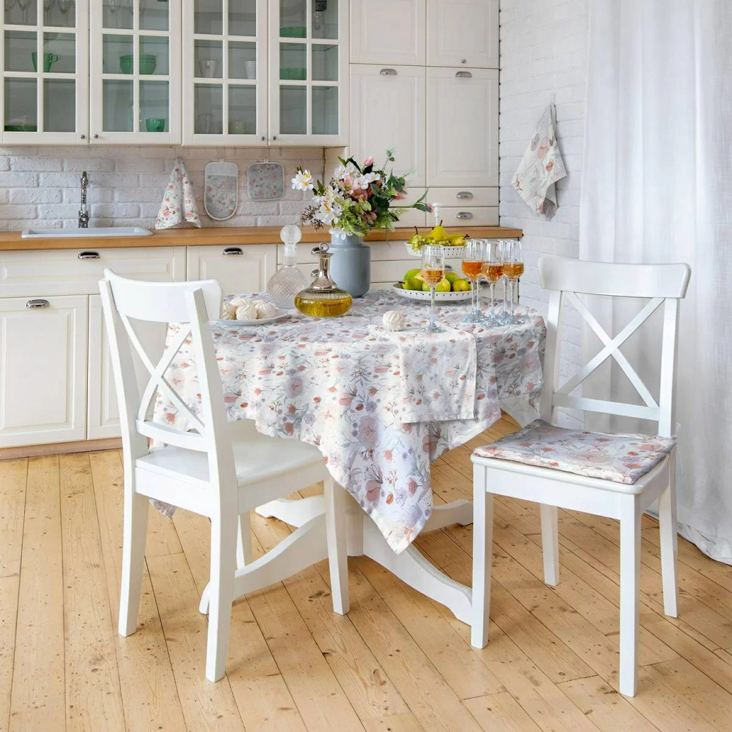 Скатерть хлопок 144*200см 8791/1 Флорентини Verossa *1