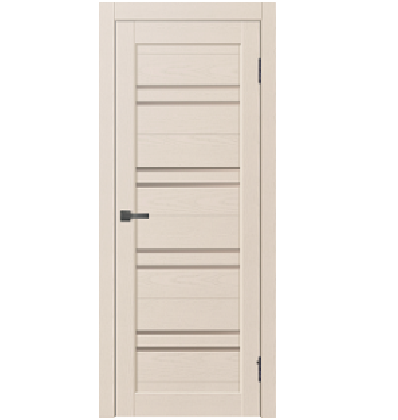 Дверное полотно остекленное Двери Гуд L3 Soft, 2000х700х37 мм, бронза матовое/ясень латте