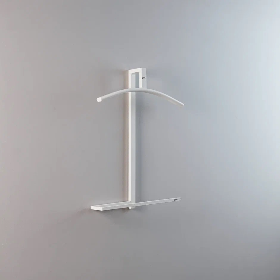 Вешалка надверная/настенная "Торонто 12" шир.440мм Белый ВКНТ12 Б ("ЗМИ") *1