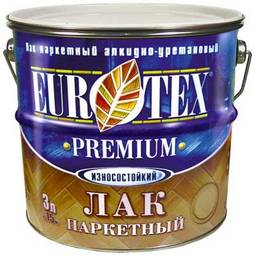 Лак алкидно-уретановый паркетный полуматовый 10 л Eurotex - Premium *1/55 Лак алкидно-уретановый паркетный полуматовый 10 л Eurotex - Premium *1/55