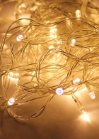 Гирлянда светодиодная 6.5 м, 50 ламп, 8 режимов, теплый белый