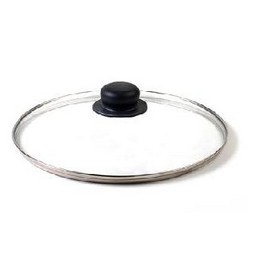 Крышка д/сковороды, кастрюли Стекл. с нерж.ободом,с пароотв. d22см KC*GTL22110 Jarko *1/10