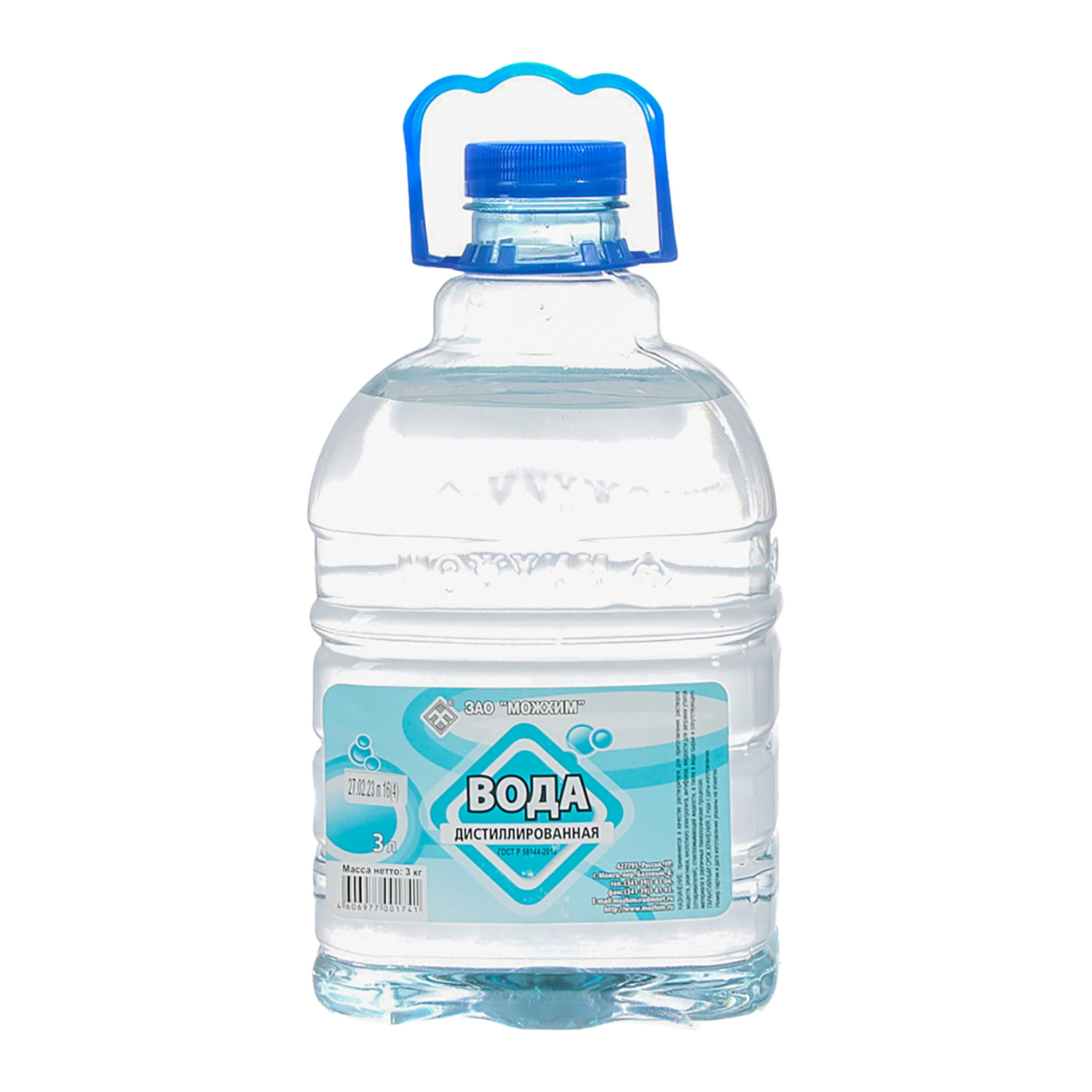 Вода дистиллированная 3л канистра Можхим *6/300 Вода дистиллированная 3л канистра Можхим *6/300