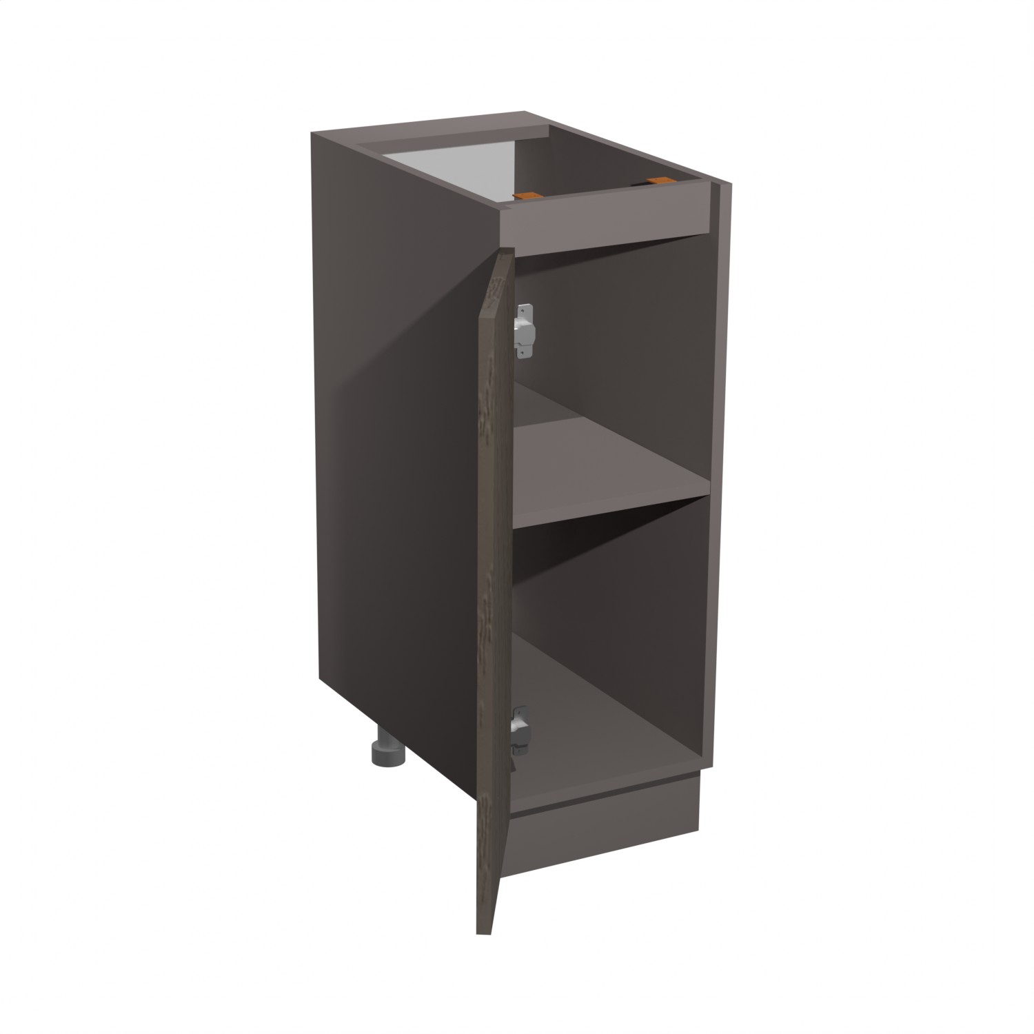 Шкаф напольный 300х850х600 мм BROZEX-WOOD Эрика, с дверцей, грейдж / ясень грей софт