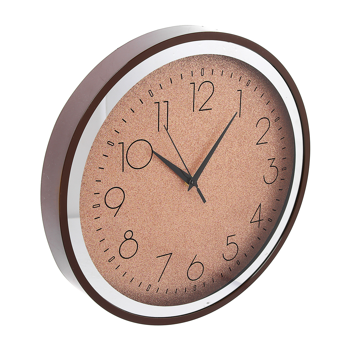 Часы настенные интерьерные «Блестки», плавный ход, d-35 см, золотые 10766284