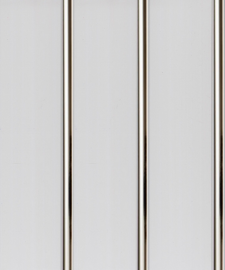 Панель ПВХ 3000х250 мм, потолочная трехполосная, серебро, 0.75 м²