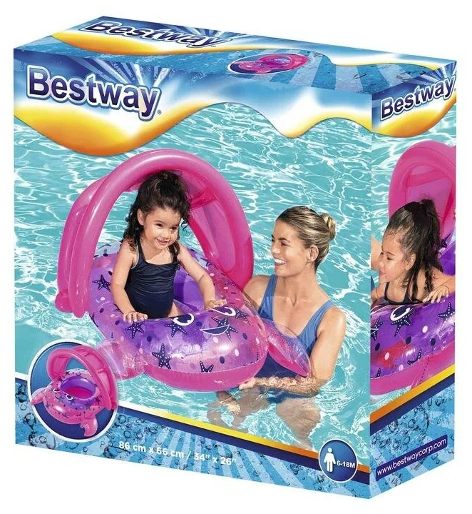 Круг для плавания детский BESTWAY Крабик, 86х66 см, 6-18 мес