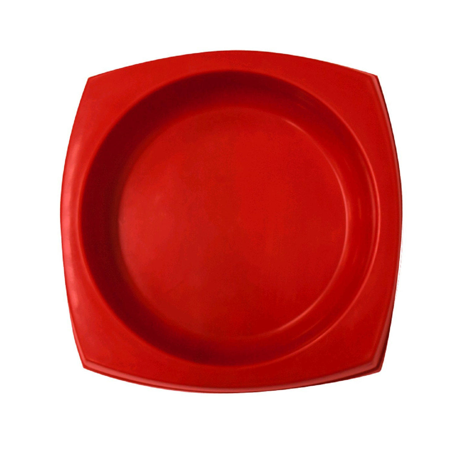 яяяМиска квадратная пластиковая "Зооник", 200 мл, красная  5080984