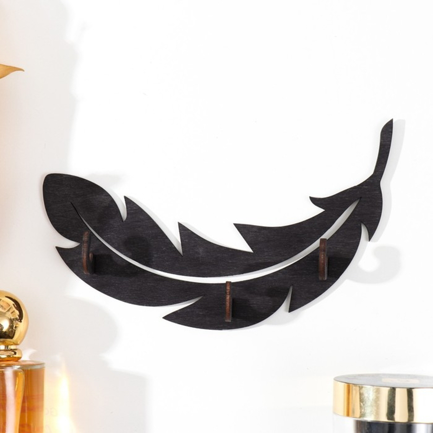 Ключница открытая "Перо" 17х8,5 см 4860699 Ключница открытая "Перо" 17х8,5 см 4860699