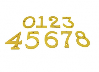 Номер квартирный металлич. золото №5 (Турция) *10/25