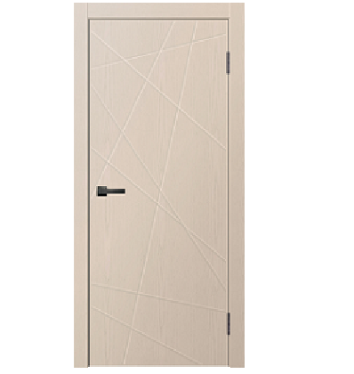 Дверное полотно глухое Двери Гуд L5 Soft, 2000х800х36 мм, латте ясень