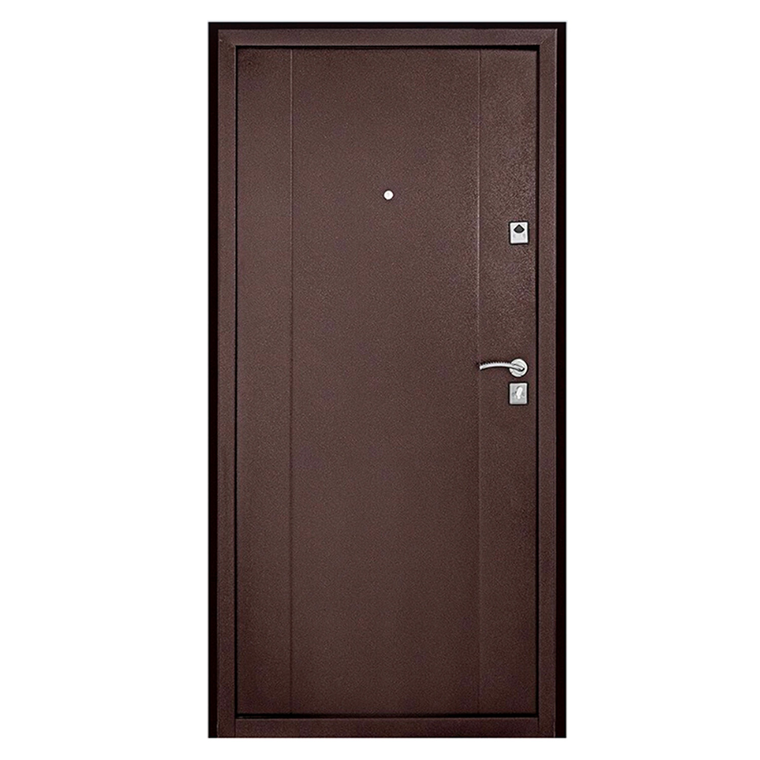 Дверь входная 2050х860х70 мм Форпост, правая, медный антик