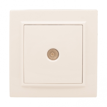 Розетка "Минск" СП 1-мест. бежевая 75Ом 5-862МГц TV Basic EKF ERA00-027-20