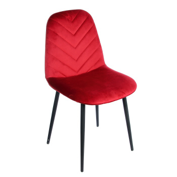 Стул FORPOST Малибу, 44х84х38 см, велюр конфетти руби вайн, красный